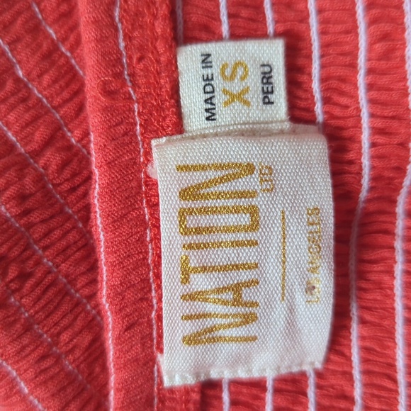 Nation LTD Mitzy Smocked Ruffle Tiered Mini Skirt Size XS - Picture 13 of 16